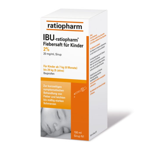 IBU-RATIOPHARM Fiebersaft für Kinder 20 mg/ml