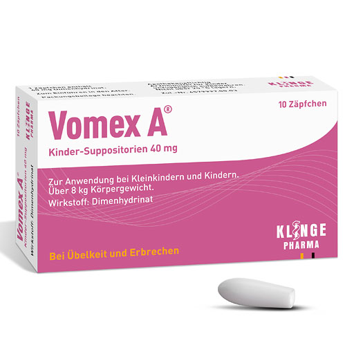 VOMEX A Kinder-Suppositorien 40 mg