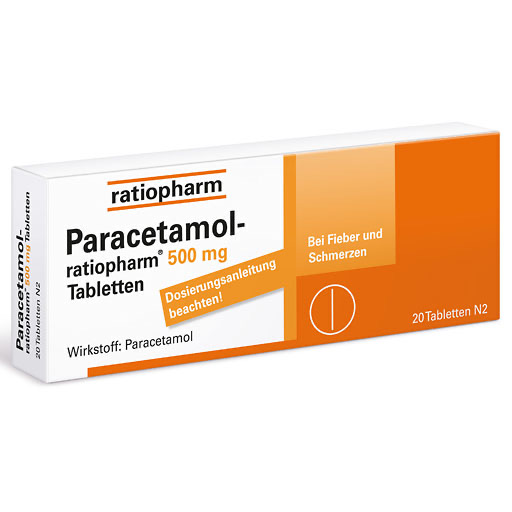 PARACETAMOL-ratiopharm 500 mg Tabletten
