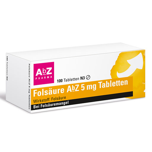 FOLSÄURE AbZ 5 mg Tabletten