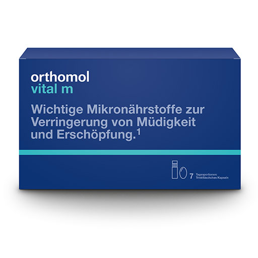 ORTHOMOL Vital M Trinkfläschchen/Kaps.Kombipack.
