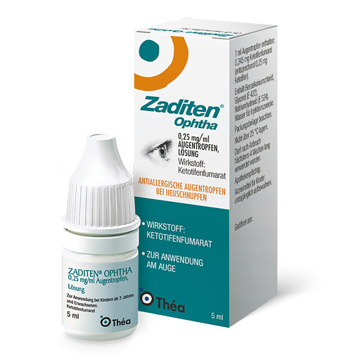 ZADITEN ophtha 0,25 mg/ml Augentropfen