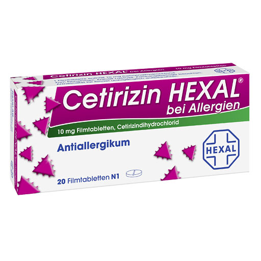 CETIRIZIN HEXAL Filmtabletten bei Allergien