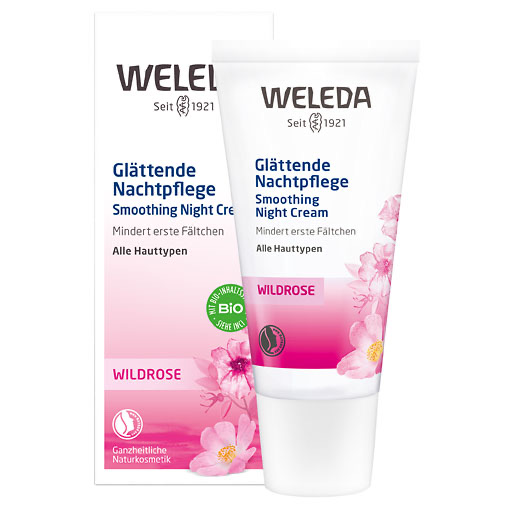 WELEDA Wildrose glättende Nachtpflege