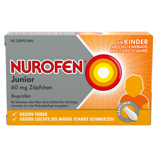 NUROFEN Junior 60 mg Zäpfchen