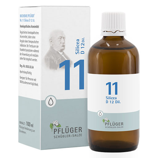 BIOCHEMIE Pfl&uuml;ger 11 Silicea D 12 Tropfen