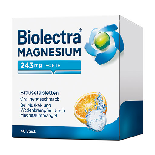 BIOLECTRA Magnesium 243 mg forte Orange Brausetab.