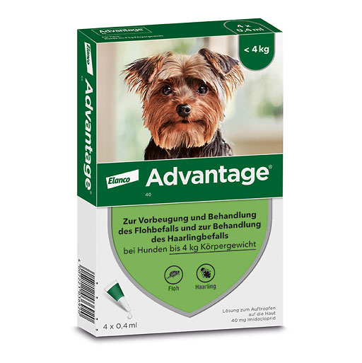 ADVANTAGE 40 Lösung f.Hunde bis 4 kg