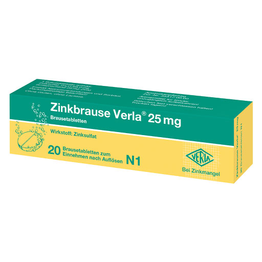 ZINKBRAUSE Verla 25 mg Brausetabletten