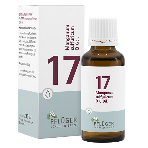 BIOCHEMIE Pfl&uuml;ger 17 Manganum sulfuricum D 6 Tro.