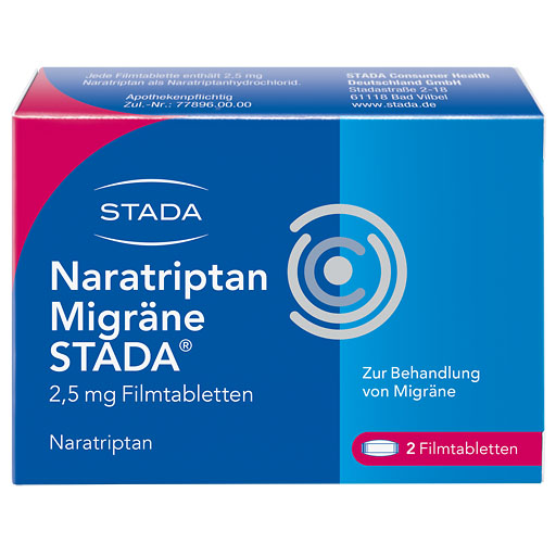 NARATRIPTAN Migräne STADA 2,5 mg Filmtabletten