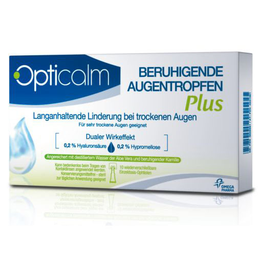 OPTICALM beruhigende Augentropfen Plus in Einzeld.
