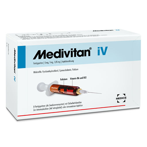 MEDIVITAN iV Injektionslösung in Zweikammerspritze