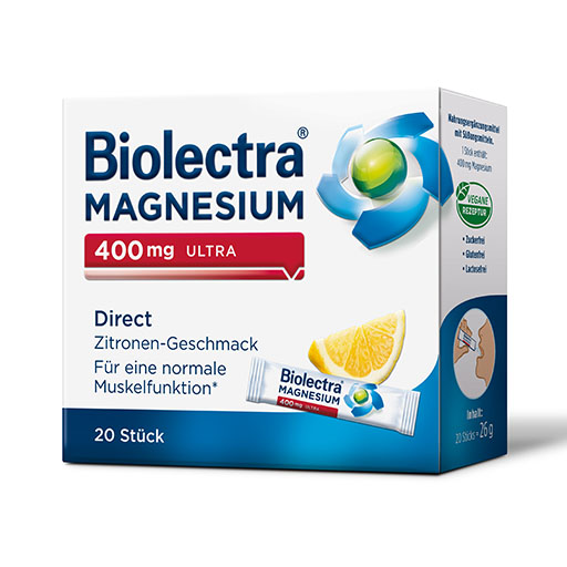 BIOLECTRA Magnesium 400 mg ultra Direct Zitrone