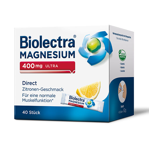 BIOLECTRA Magnesium 400 mg ultra Direct Zitrone