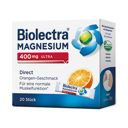 BIOLECTRA Magnesium 400 mg ultra Direct Orange