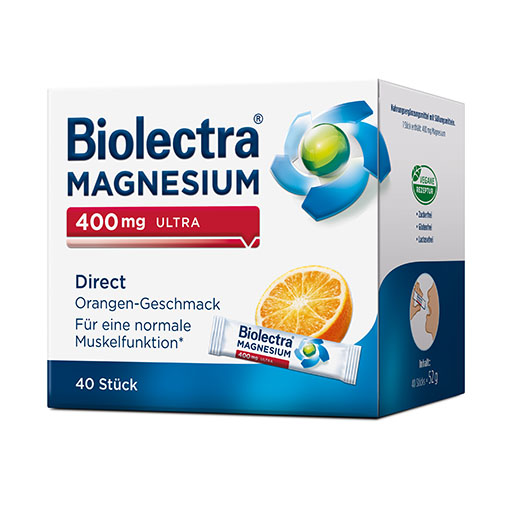 BIOLECTRA Magnesium 400 mg ultra Direct Orange