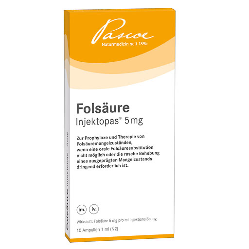 FOLSÄURE INJEKTOPAS 5 mg Injektionslösung