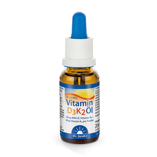 VITAMIN D3K2 Öl 800 I.E.+20 μg D3+K2 Dr.Jacob's