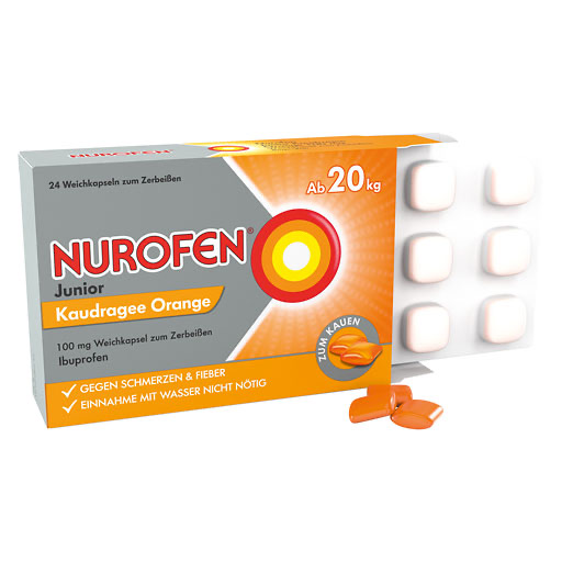 NUROFEN Junior Kaudragee Orange 100 mg