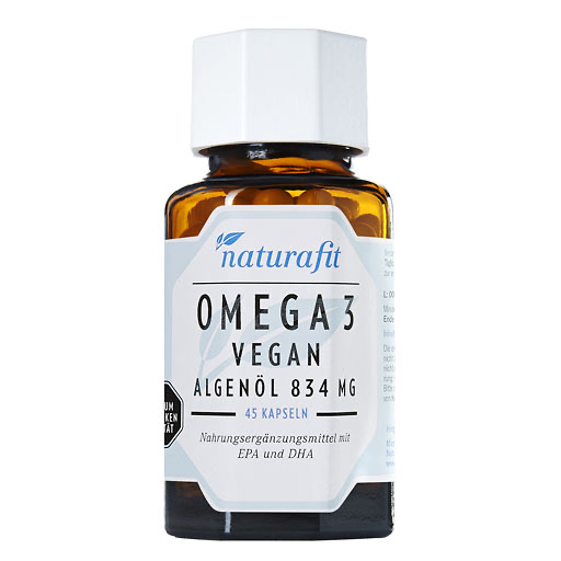 NATURAFIT Omega-3 vegan Algenöl 834 mg Kapseln