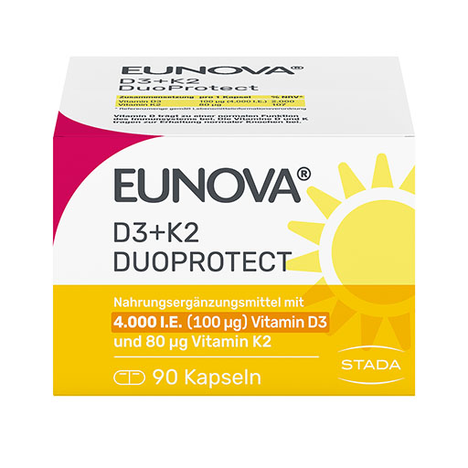EUNOVA DuoProtect D3+K2 4000 I.E./80 μg Kapseln