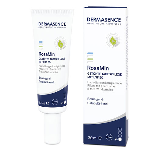 DERMASENCE RosaMin Getönte Tagespflege mit LSF 50