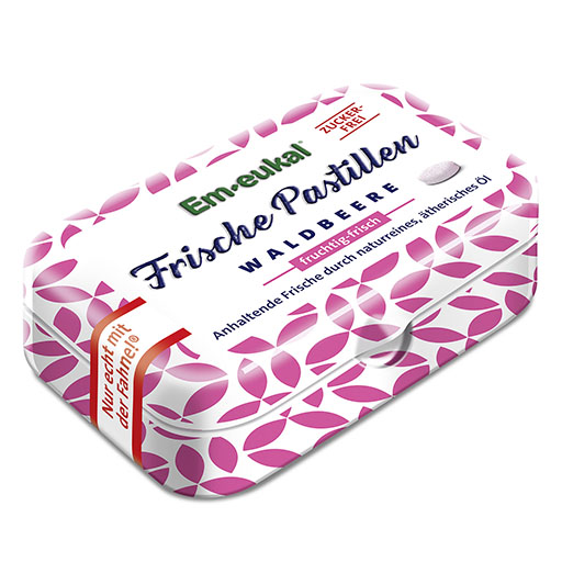 EM-EUKAL Frische Pastillen Waldbeere zuckerfrei