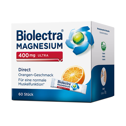 BIOLECTRA Magnesium 400 mg ultra Direct Orange
