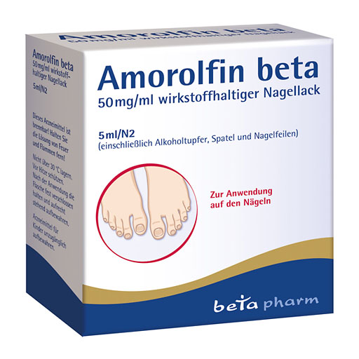 AMOROLFIN beta 50 mg/ml wirkstoffhalt.Nagellack