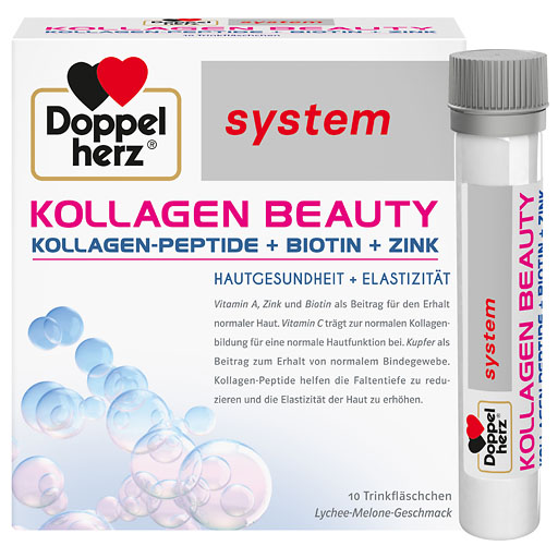 DOPPELHERZ Kollagen Beauty system Trinkfl&auml;schchen