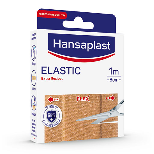 HANSAPLAST Elastic Pflaster 8 cmx1 m