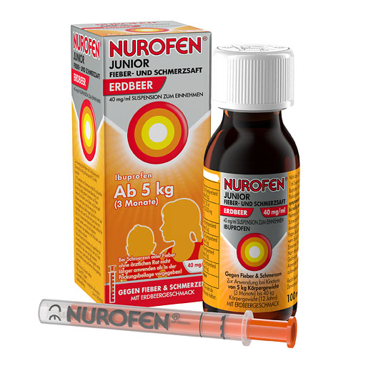 NUROFEN Junior Fieber-u.Schmerzsaft Erdbe.40 mg/ml