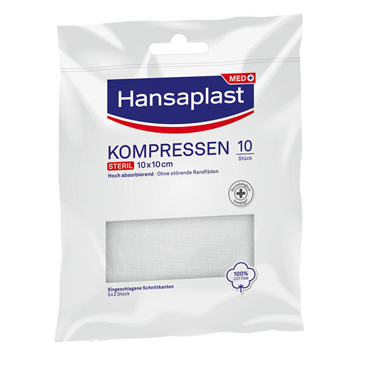 HANSAPLAST Kompressen steril 10x10 cm