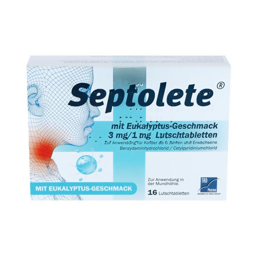 SEPTOLETE m.Eukalyptus-Geschmack 3mg/1mg Lut.-Tab.