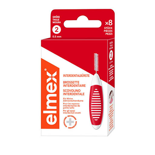 ELMEX Interdentalb&uuml;rsten ISO Gr.2 0,5 mm rot