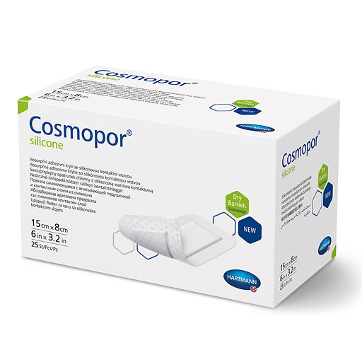 COSMOPOR silicone Wundverband 8x15 cm
