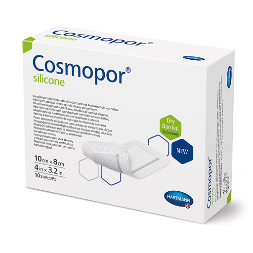 COSMOPOR silicone Wundverband 8x10 cm
