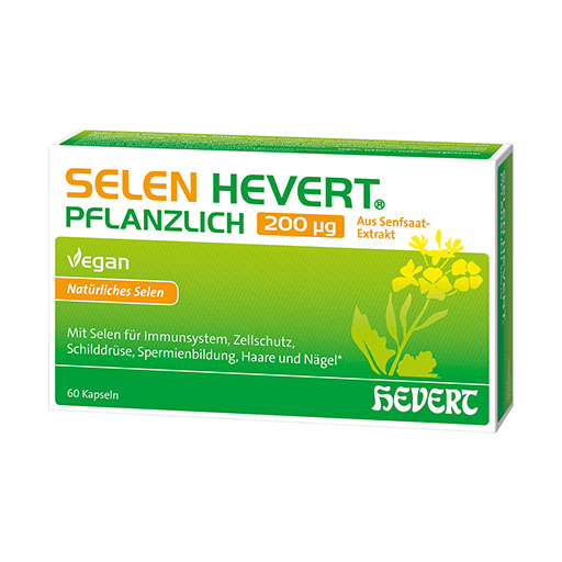 SELEN HEVERT pflanzlich 200 μg Kapseln