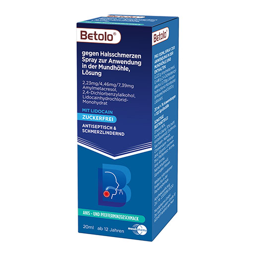BETOLO gegen Halsschmerzen Spray z.Anw.i.Mundhöhle