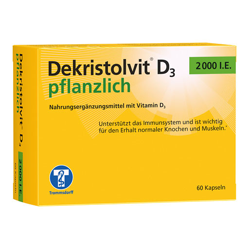DEKRISTOLVIT D3 2000 I.E. pflanzlich Kapseln