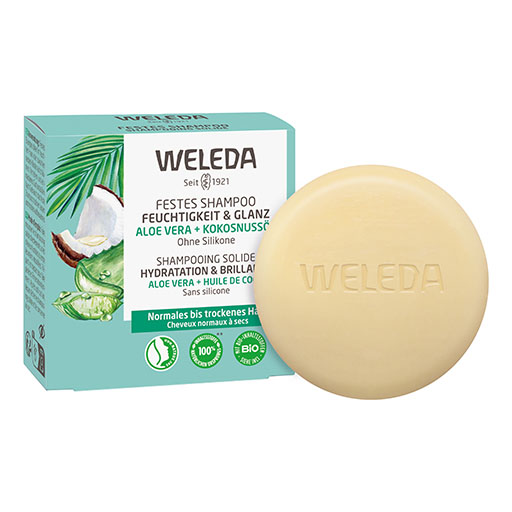 WELEDA festes Shampoo Feuchtigkeit & Glanz