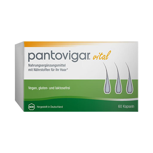 PANTOVIGAR vital Kapseln mit N&auml;hrstoffen f&uuml;r Haare