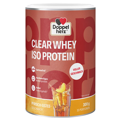 DOPPELHERZ Clear Whey Iso Protein Pfirsich-Eistee